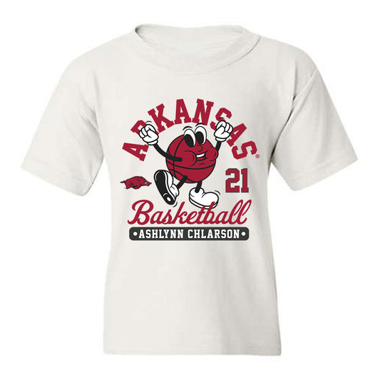 Arkansas - NCAA Women's Basketball : Ashlynn Chlarson - Fashion Shersey Youth T-Shirt-0