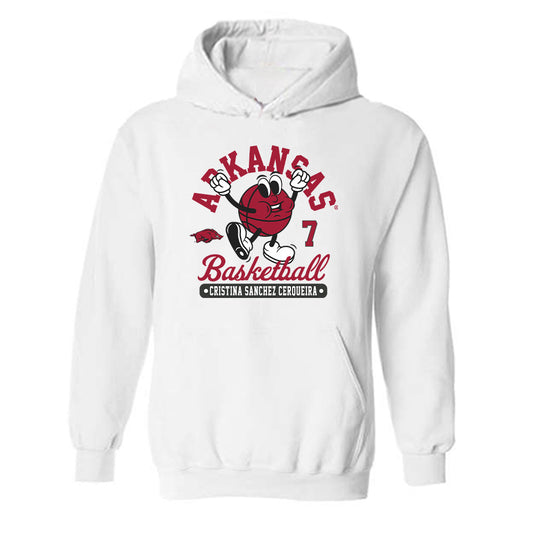 Arkansas - NCAA Women's Basketball : Cristina Sanchez Cerqueira - Fashion Shersey Hooded Sweatshirt-0