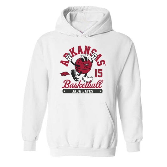 Arkansas - NCAA Women's Basketball : Jada Bates - Fashion Shersey Hooded Sweatshirt