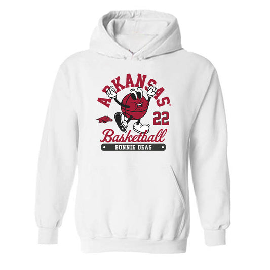 Arkansas - NCAA Women's Basketball : Bonnie Deas - Fashion Shersey Hooded Sweatshirt-0