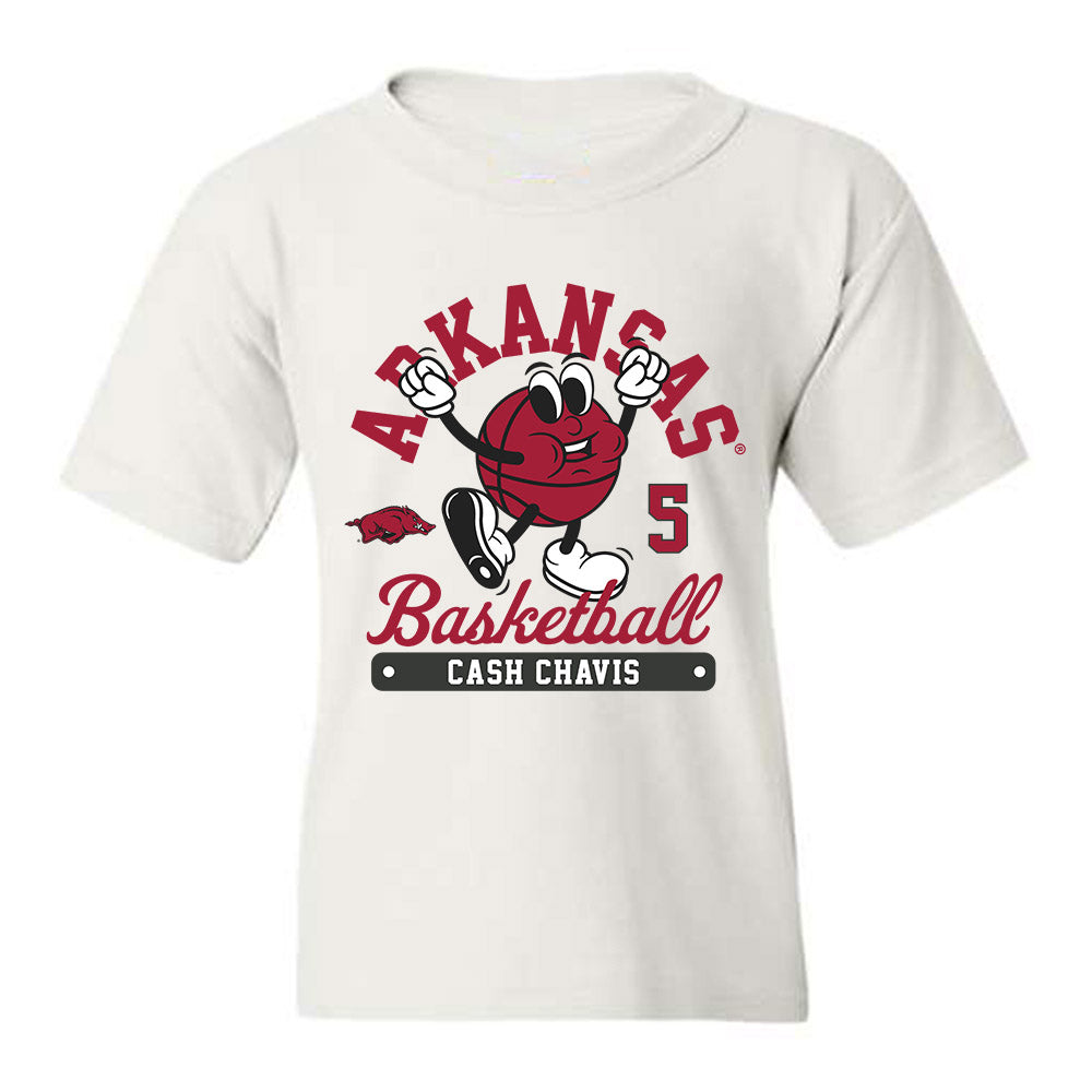 Arkansas - NCAA Men's Basketball : Cash Chavis - Fashion Shersey Youth T-Shirt