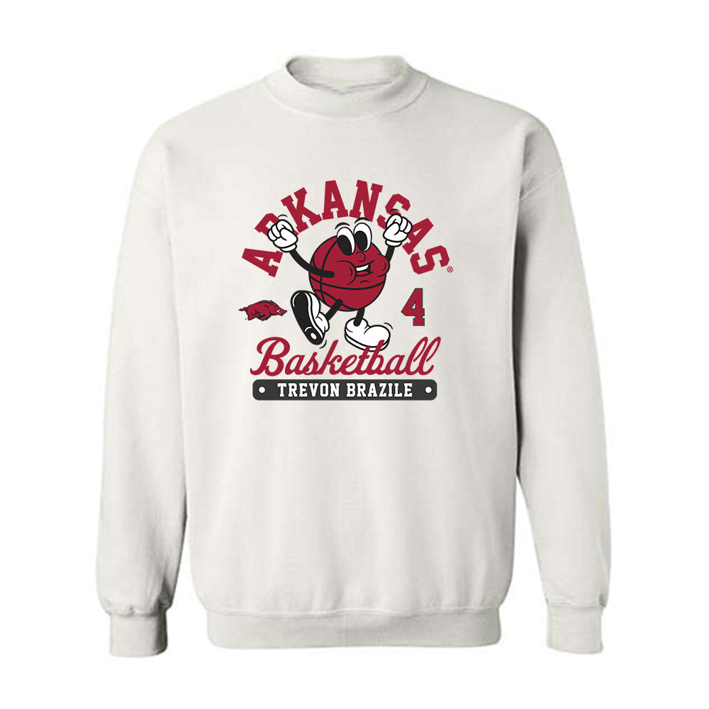 Arkansas - NCAA Men's Basketball : Trevon Brazile - Fashion Shersey Crewneck Sweatshirt-0