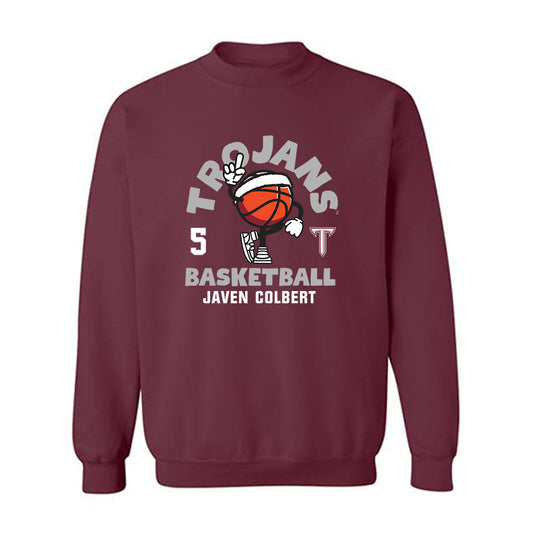 Troy - NCAA Men's Basketball : Javen Colbert - Fashion Shersey Crewneck Sweatshirt-0