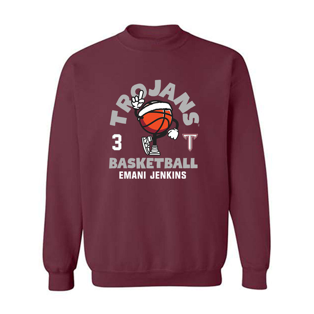 Troy - NCAA Women's Basketball : Emani Jenkins - Fashion Shersey Crewneck Sweatshirt-0