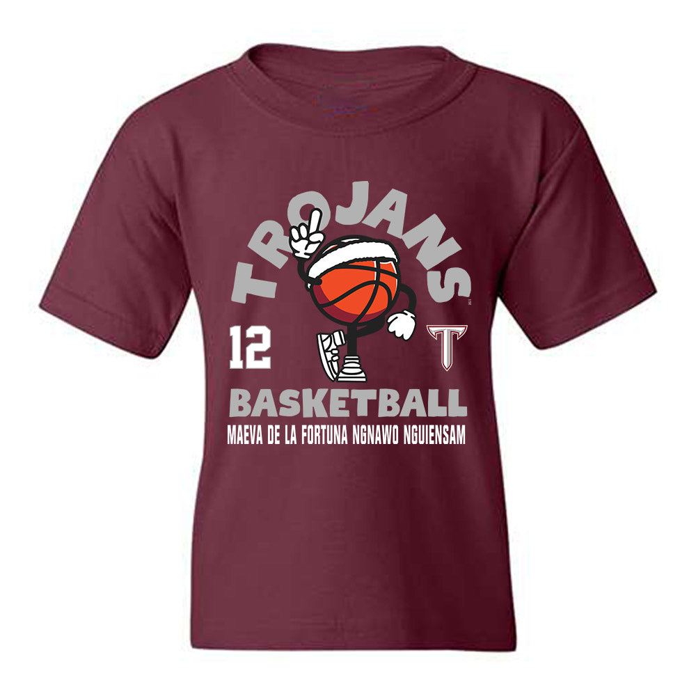 Troy - NCAA Women's Basketball : Maeva de la Fortuna Ngnawo Nguiensam - Fashion Shersey Youth T-Shirt-0