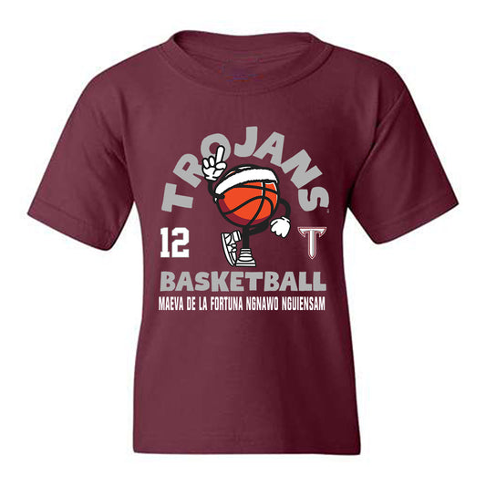 Troy - NCAA Women's Basketball : Maeva de la Fortuna Ngnawo Nguiensam - Fashion Shersey Youth T-Shirt-0