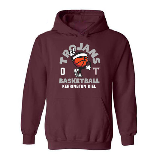 Troy - NCAA Men's Basketball : Kerrington Kiel - Fashion Shersey Hooded Sweatshirt-0