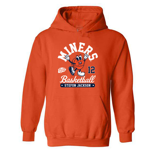 UTEP - Men's Basketball Legends : Stefon Jackson - Fashion Shersey Hooded Sweatshirt-0