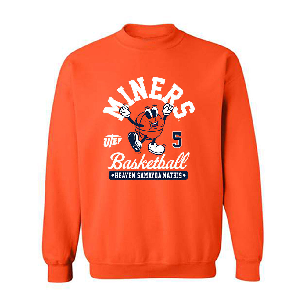 UTEP - NCAA Women's Basketball : Heaven Samayoa-Mathis - Fashion Shersey Crewneck Sweatshirt-0
