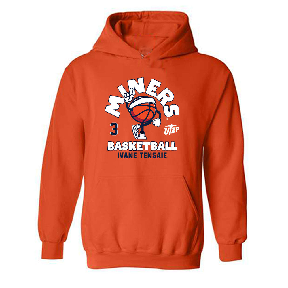 UTEP - NCAA Women's Basketball : Ivane Tensaie - Fashion Shersey Hooded Sweatshirt-0