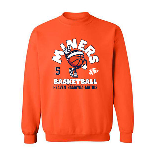 UTEP - NCAA Women's Basketball : Heaven Samayoa-Mathis - Fashion Shersey Crewneck Sweatshirt-0
