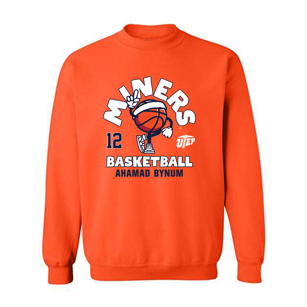 UTEP - NCAA Men's Basketball : Ahamad Bynum - Fashion Shersey Crewneck Sweatshirt-0