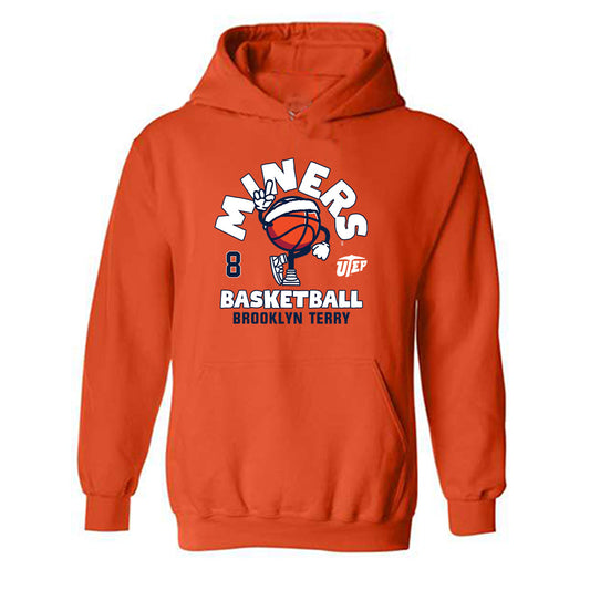 UTEP - NCAA Women's Basketball : Brooklyn Terry - Fashion Shersey Hooded Sweatshirt-0