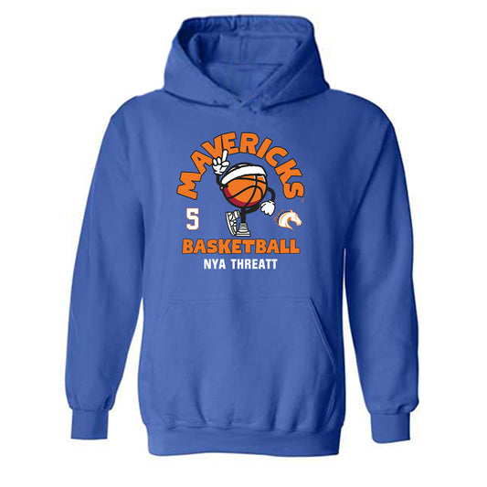 Texas Arlington - NCAA Women's Basketball : nya threatt - Fashion Shersey Hooded Sweatshirt-0