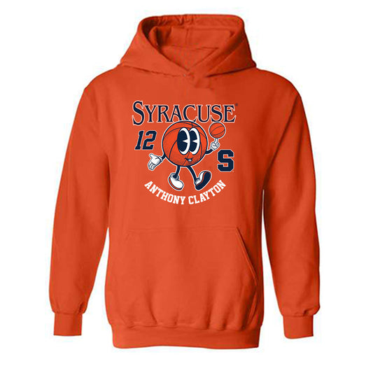 Syracuse - NCAA Men's Basketball : Anthony Clayton - Fashion Shersey Hooded Sweatshirt