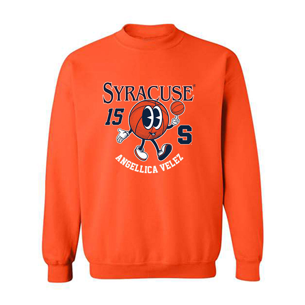 Syracuse - NCAA Women's Basketball : Angellica Velez - Fashion Shersey Crewneck Sweatshirt