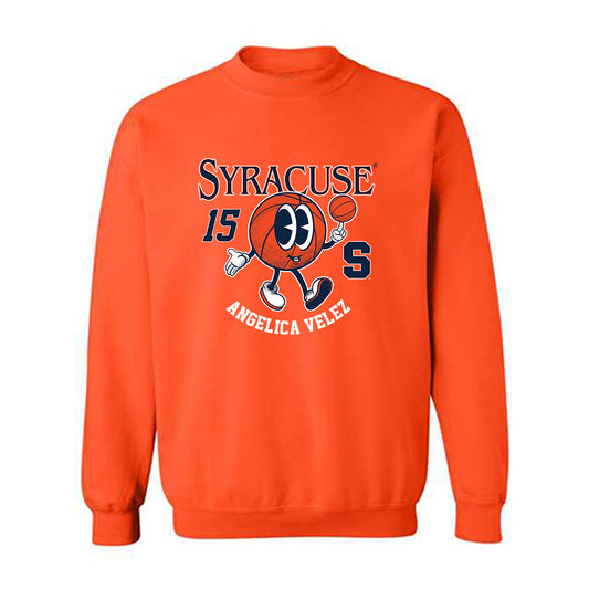 Syracuse - NCAA Women's Basketball : Angelica Velez - Fashion Shersey Crewneck Sweatshirt