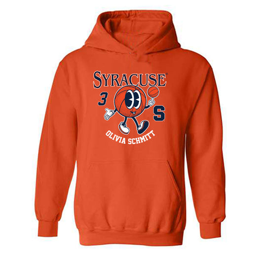Syracuse - NCAA Women's Basketball : Olivia Schmitt - Fashion Shersey Hooded Sweatshirt
