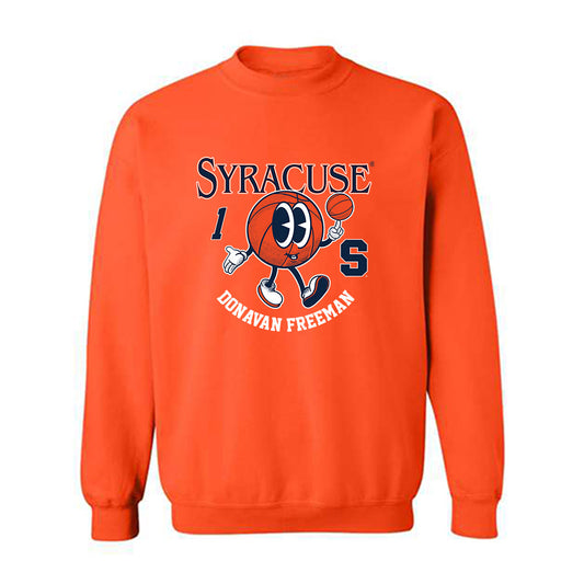 Syracuse - NCAA Men's Basketball : Donavan Freeman - Fashion Shersey Crewneck Sweatshirt-0