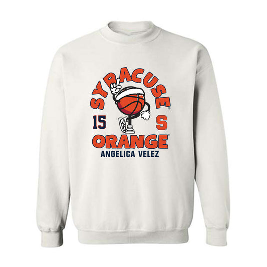 Syracuse - NCAA Women's Basketball : Angelica Velez - Fashion Shersey Crewneck Sweatshirt