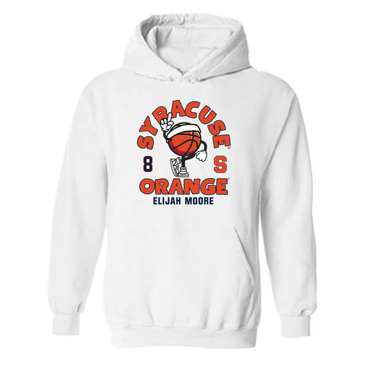 Syracuse - NCAA Men's Basketball : Elijah Moore - Fashion Shersey Hooded Sweatshirt