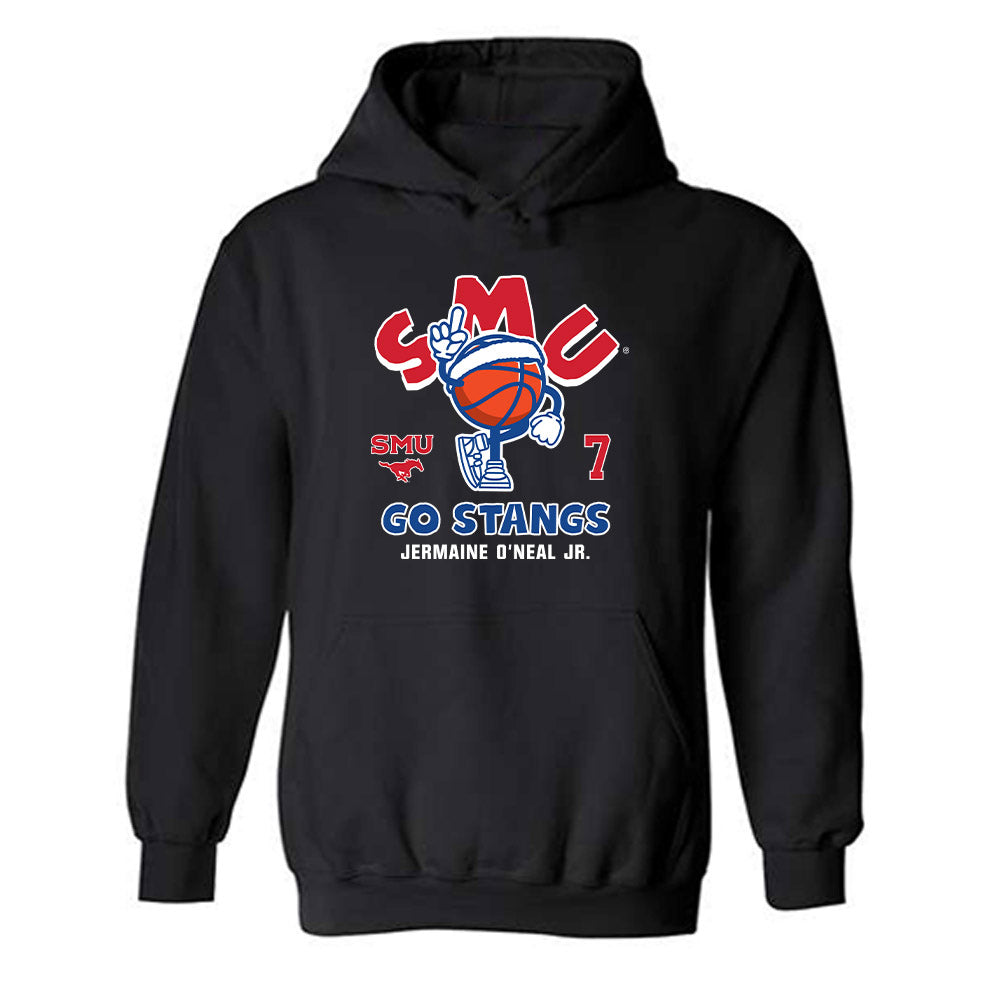 SMU - NCAA Men's Basketball : Jermaine O'Neal Jr. - Fashion Shersey Hooded Sweatshirt-0