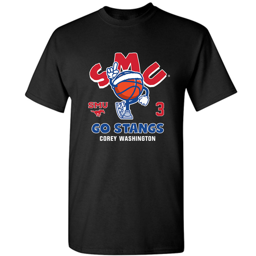 SMU - NCAA Men's Basketball : Corey Washington - Fashion Shersey T-Shirt-0
