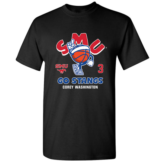 SMU - NCAA Men's Basketball : Corey Washington - Fashion Shersey T-Shirt-0
