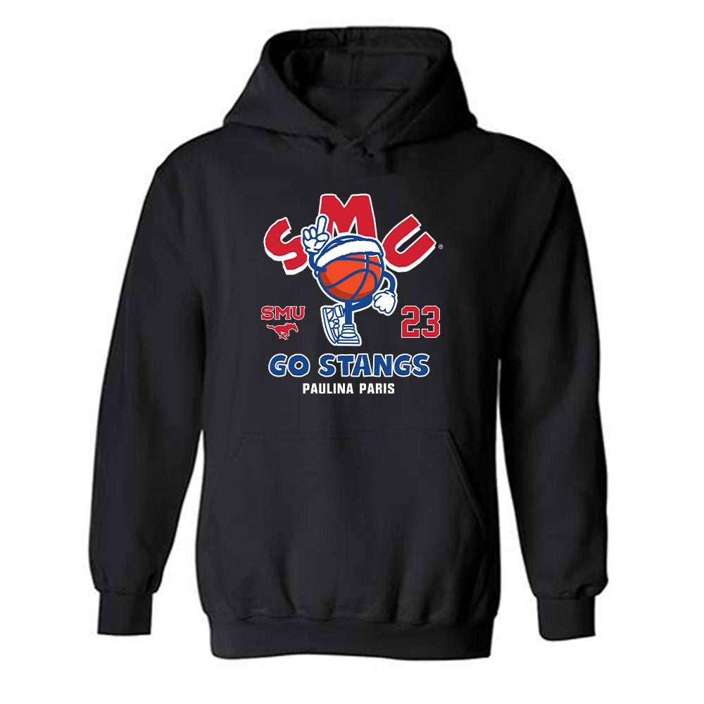 SMU - NCAA Women's Basketball : Paulina Paris - Fashion Shersey Hooded Sweatshirt-0