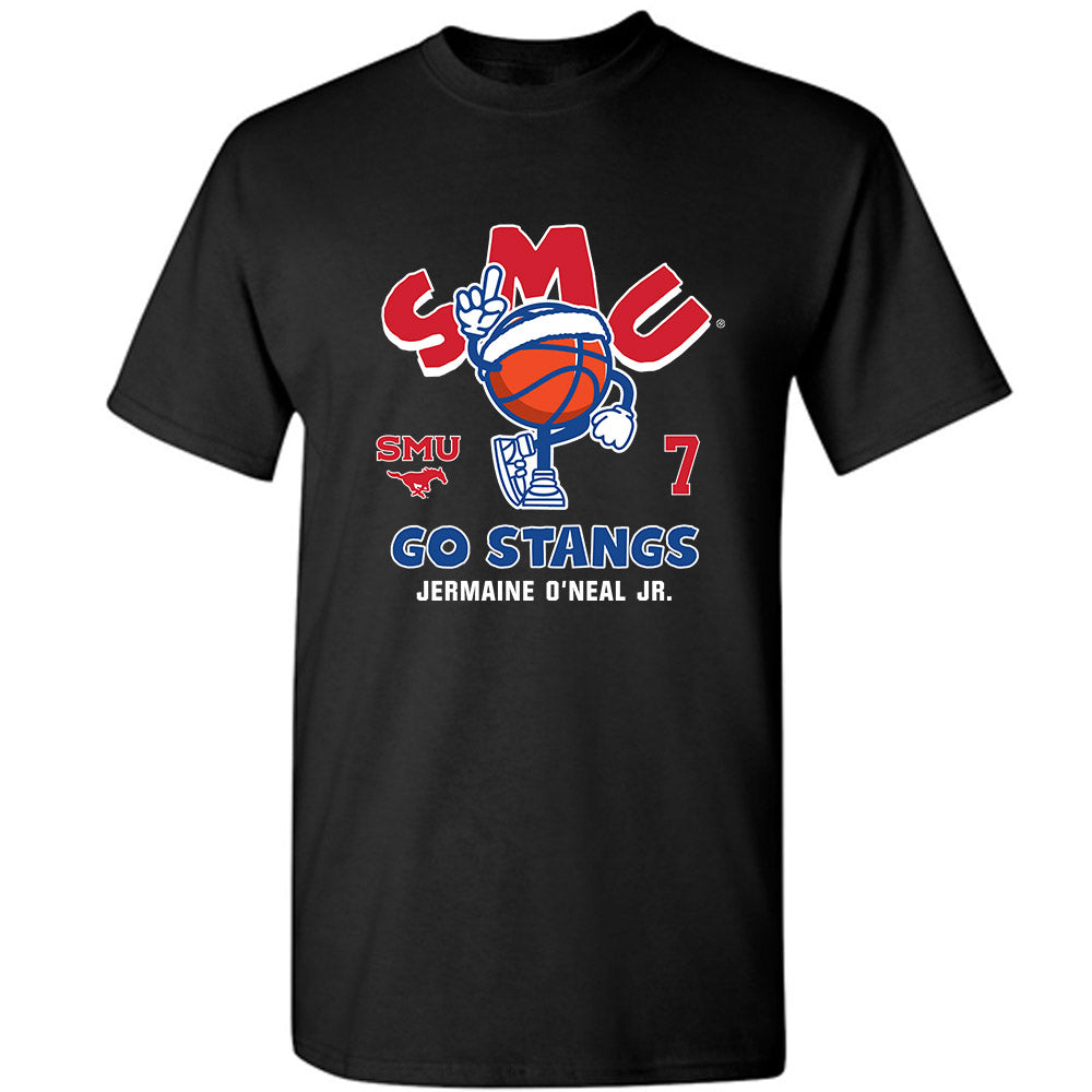 SMU - NCAA Men's Basketball : Jermaine O'Neal Jr. - Fashion Shersey T-Shirt-0