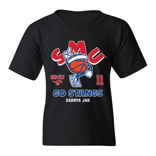 SMU - NCAA Women's Basketball : Sahnya Jah - Fashion Shersey Youth T-Shirt-0