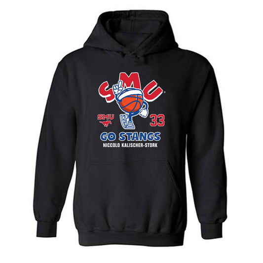 SMU - NCAA Men's Basketball : Niccolo Kalischer-Stork - Fashion Shersey Hooded Sweatshirt-0