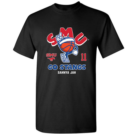 SMU - NCAA Women's Basketball : Sahnya Jah - Fashion Shersey T-Shirt-0