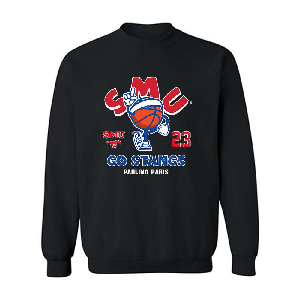 SMU - NCAA Women's Basketball : Paulina Paris - Fashion Shersey Crewneck Sweatshirt-0