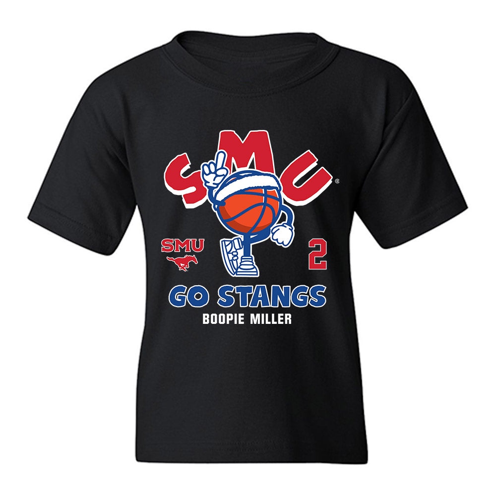 SMU - NCAA Men's Basketball : Boopie Miller - Fashion Shersey Youth T-Shirt-0