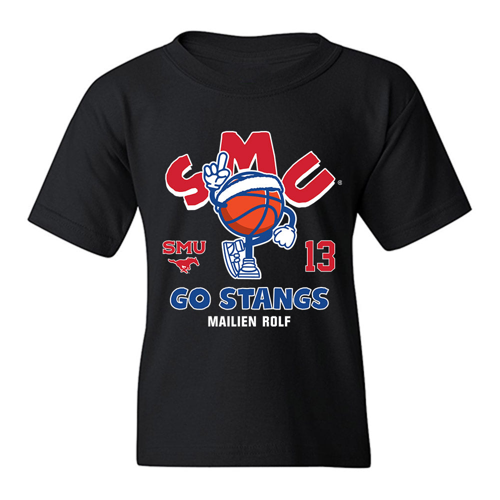 SMU - NCAA Women's Basketball : Mailien Rolf - Fashion Shersey Youth T-Shirt-0