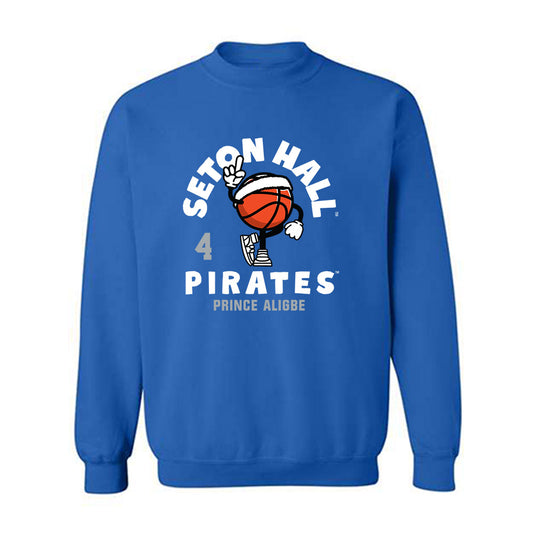 Seton Hall - NCAA Men's Basketball : Prince Aligbe - Fashion Shersey Crewneck Sweatshirt-0