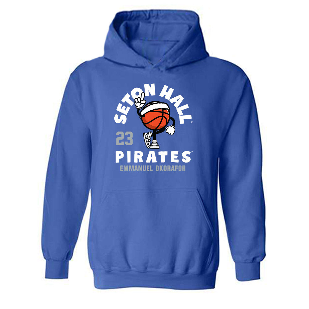 Seton Hall - NCAA Men's Basketball : Emmanuel Okorafor - Fashion Shersey Hooded Sweatshirt-0