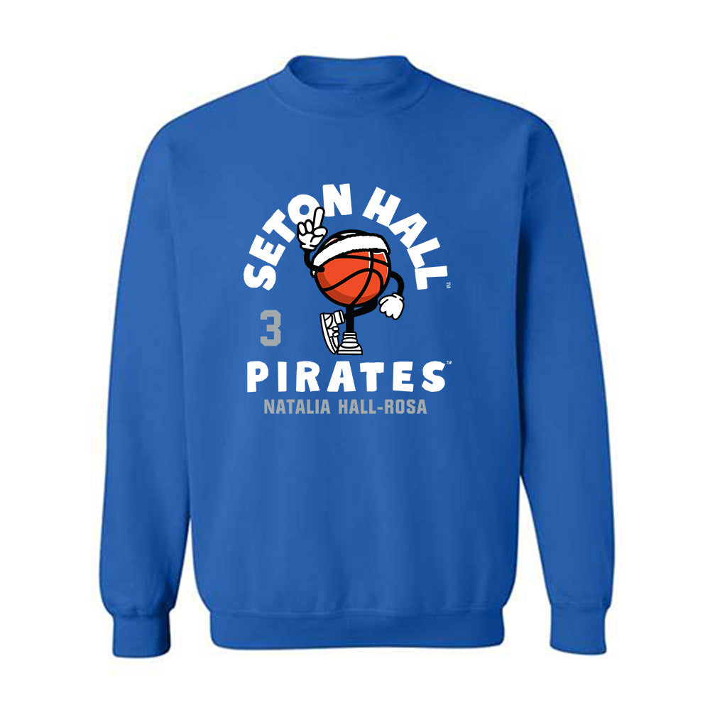 Seton Hall - NCAA Women's Basketball : Natalia Hall-Rosa - Fashion Shersey Crewneck Sweatshirt-0