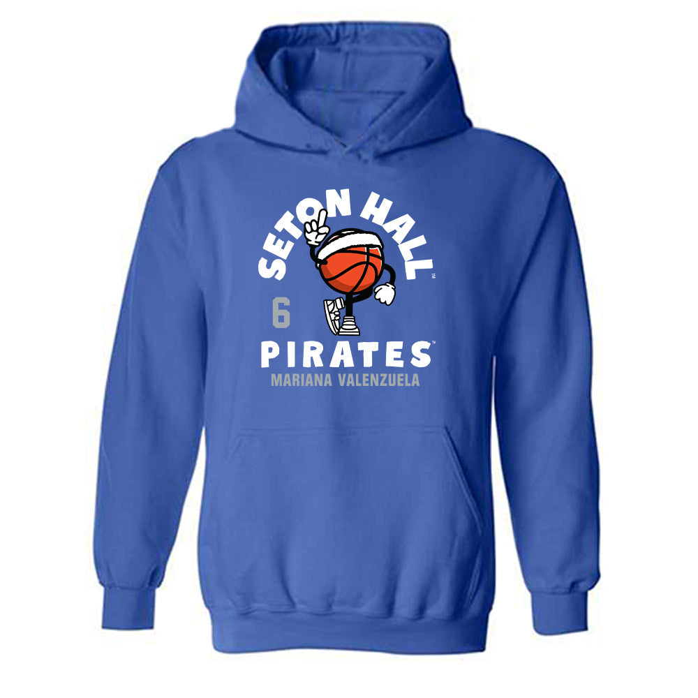 Seton Hall - NCAA Women's Basketball : Mariana Valenzuela - Fashion Shersey Hooded Sweatshirt-0