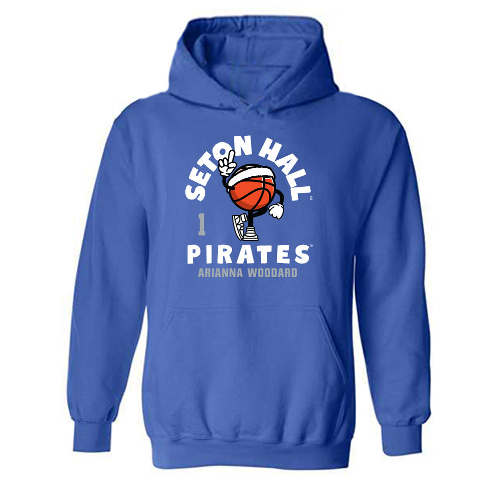 Seton Hall - NCAA Women's Basketball : Arianna Woodard - Fashion Shersey Hooded Sweatshirt-0