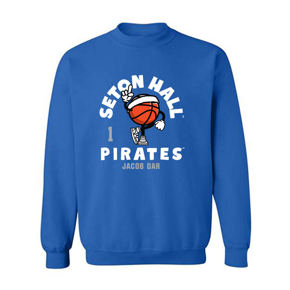 Seton Hall - NCAA Men's Basketball : Jacob Dar - Fashion Shersey Crewneck Sweatshirt-0
