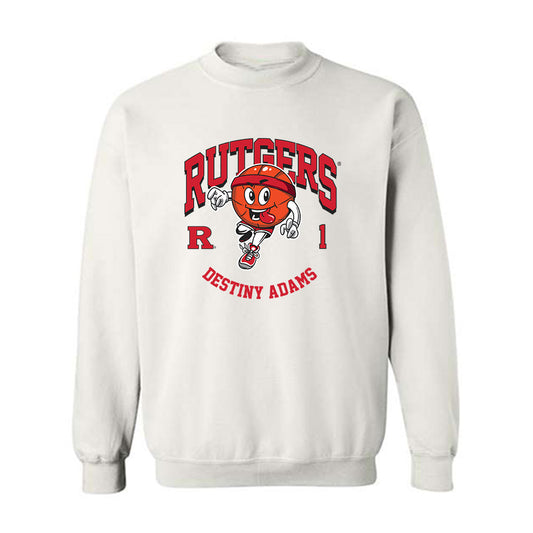 Rutgers - NCAA Women's Basketball : Destiny Adams - Fashion Shersey Crewneck Sweatshirt-0