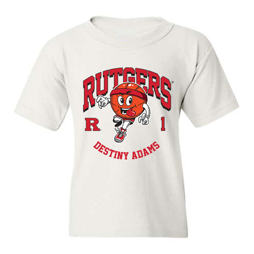 Rutgers - NCAA Women's Basketball : Destiny Adams - Fashion Shersey Youth T-Shirt-0