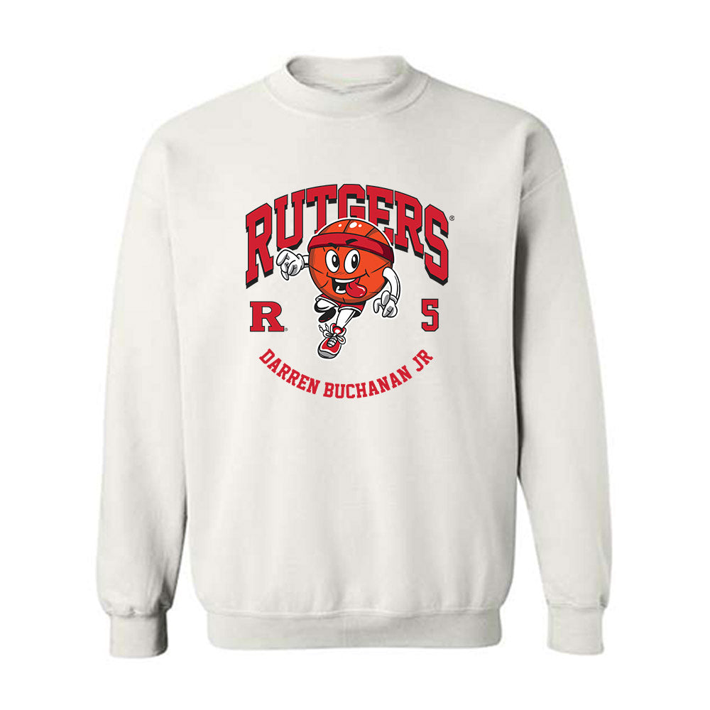 Rutgers - NCAA Men's Basketball : Darren Buchanan Jr - Fashion Shersey Crewneck Sweatshirt-0