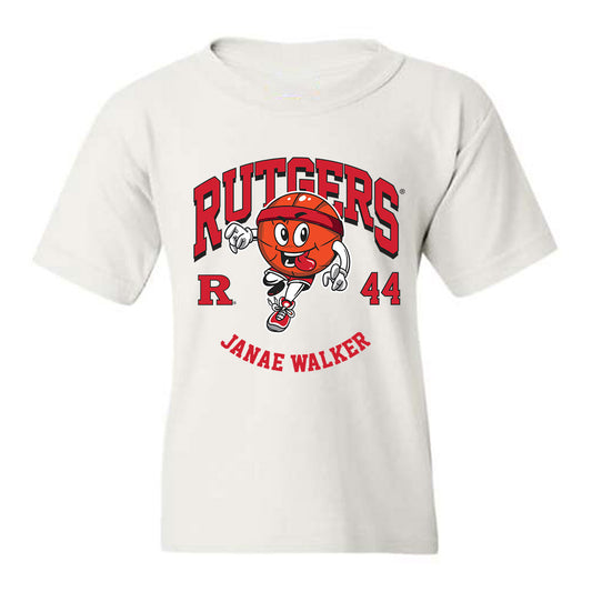 Rutgers - NCAA Women's Basketball : Janae Walker - Fashion Shersey Youth T-Shirt