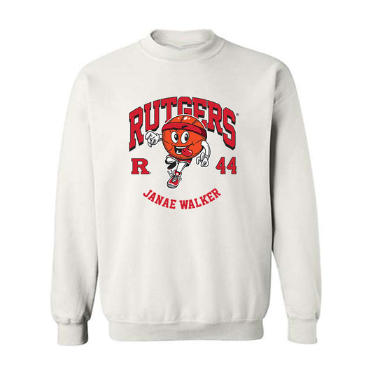 Rutgers - NCAA Women's Basketball : Janae Walker - Fashion Shersey Crewneck Sweatshirt