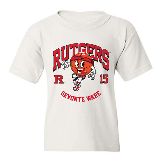 Rutgers - NCAA Men's Basketball : Gevonte Ware - Fashion Shersey Youth T-Shirt-0