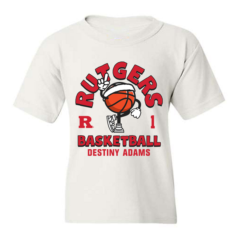 Rutgers - NCAA Women's Basketball : Destiny Adams - Youth T-Shirt-0