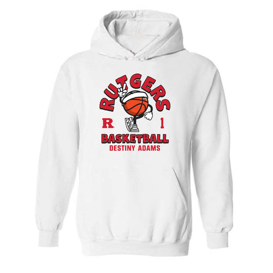 Rutgers - NCAA Women's Basketball : Destiny Adams - Hooded Sweatshirt-0